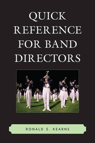 Cover image for Quick Reference for Band Directors