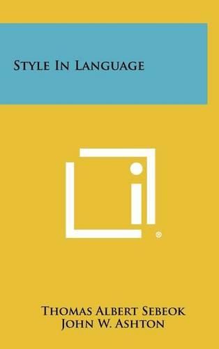 Cover image for Style in Language