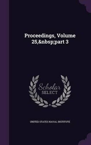 Cover image for Proceedings, Volume 25, Part 3