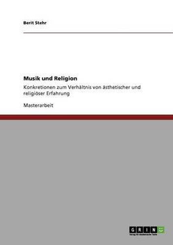 Cover image for Musik Und Religion