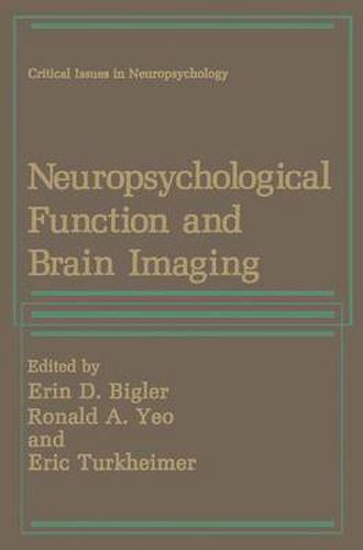 Cover image for Neuropsychological Function and Brain Imaging