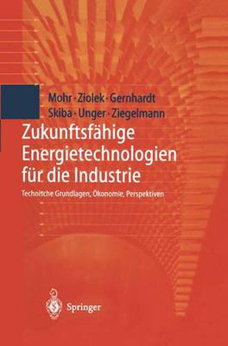 Cover image for Zukunftsfahige Energietechnologien fur die Industrie: Technische Grundlagen, OEkonomie, Perspektiven