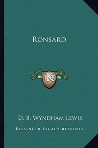 Cover image for Ronsard