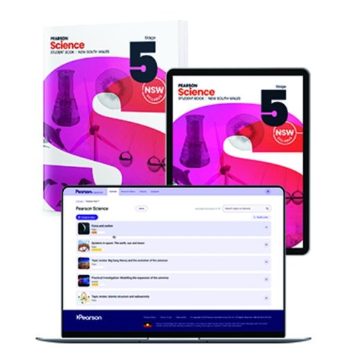 Cover image for Pearson Science Stage 5 Student Book, eBook and Hub