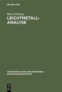 Cover image for Leichtmetallanalyse