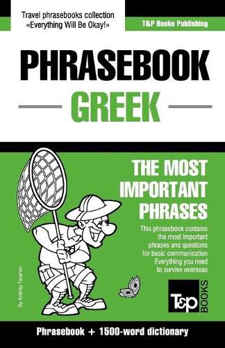Cover image for English-Greek phrasebook and 1500-word dictionary
