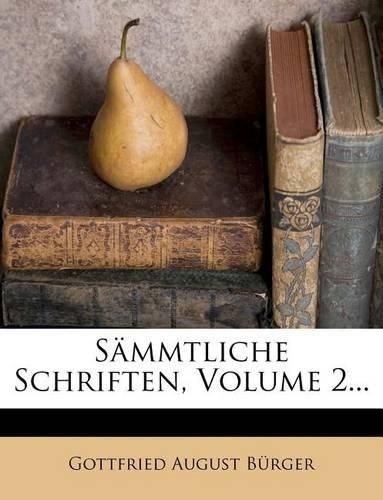 Cover image for S?mmtliche Schriften, Volume 2...