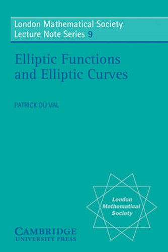 Cover image for Elliptic Functions and Elliptic Curves