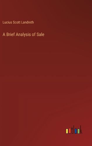 Cover image for A Brief Analysis of Sale