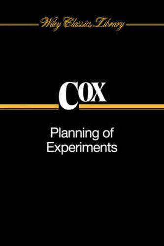 Cover image for Planning of Experiments