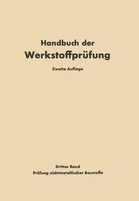 Cover image for Die Prufung nichtmetallischer Baustoffe