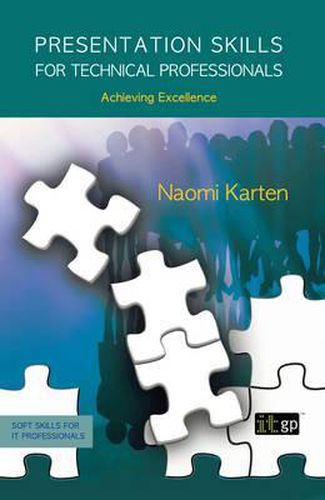 Cover image for Presentation Skills for Technical Professionals: Achieving Excellence