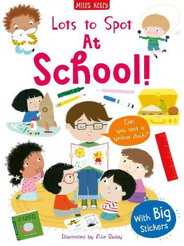 Cover image for Lots to Spot Sticker Book: At School!