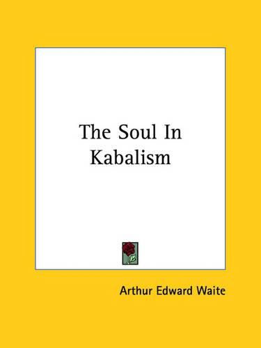 Cover image for The Soul in Kabalism