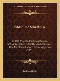 Cover image for Bilder Und Schriftzuge: In Den Irischen Manuscripten Der Schweizerischen Bibliotheken Gesammelt Und Mit Bemerkungen Herausgegeben (1851)