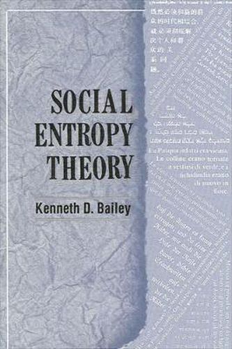 Cover image for Social Entropy Theory