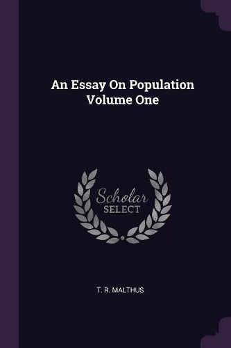 Cover image for An Essay On Population Volume One