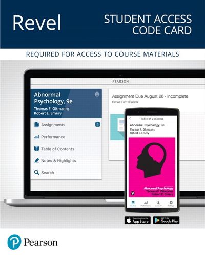 Cover image for Revel for Abnormal Psychology -- Access Card