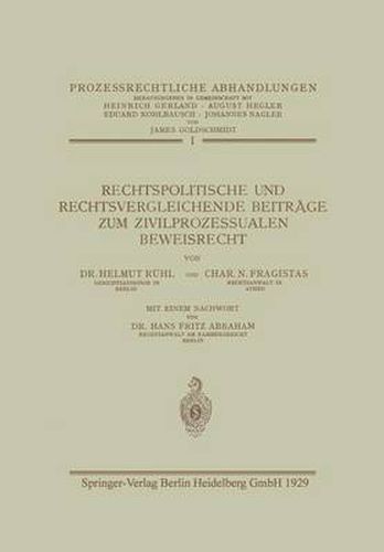 Cover image for Rechtspolitische Und Rechtsvergleichende Beitrage Zum Zivilprozessualen Beweisrecht