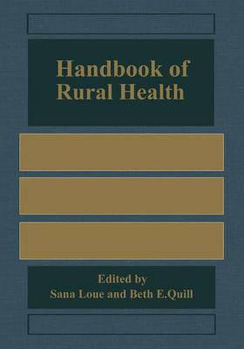 Cover image for Handbook of Rural Health