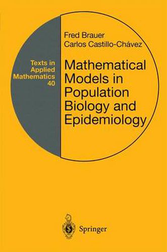 Cover image for Mathematical Models in Population Biology and Epidemiology