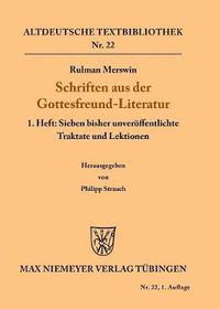 Cover image for Schriften aus der Gottesfreund-Literatur