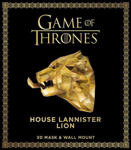 Cover image for Game of Thrones Mask: House Lannister Lion (3D Mask & Wall Mount)