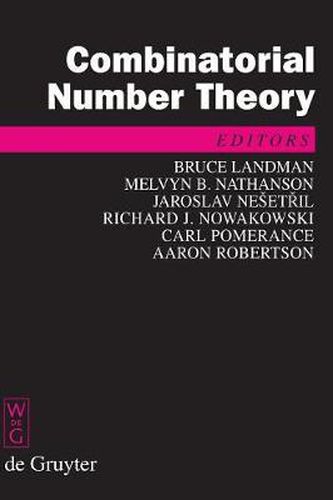 Combinatorial Number Theory: Proceedings of the 'Integers Conference 2007', Carrollton, Georgia, USA, October 24-27, 2007