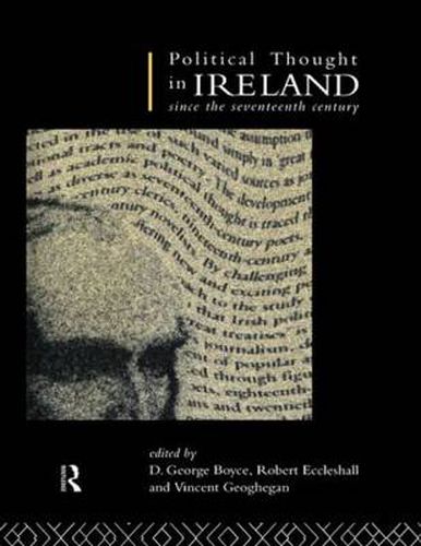 Cover image for Political Thought in Ireland Since the Seventeenth Century