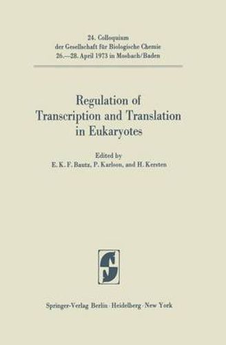 Cover image for Regulation of Transcription and Translation in Eukaryotes