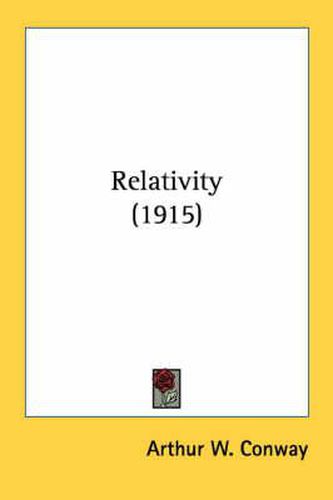 Cover image for Relativity (1915)