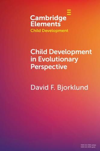 Cover image for Child Development in Evolutionary Perspective