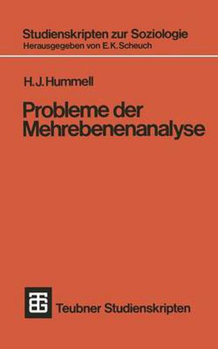 Cover image for Probleme Der Mehrebenenanalyse