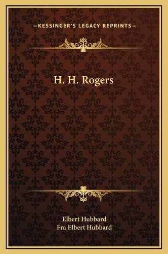 Cover image for H. H. Rogers