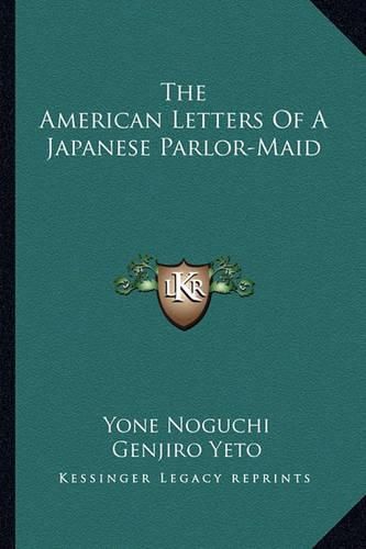 The American Letters of a Japanese Parlor-Maid