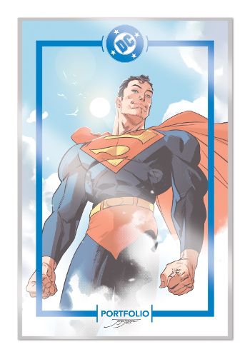 Cover image for The DC PORTFOLIO OF JORGE JIMENEZ - SUPERMAN