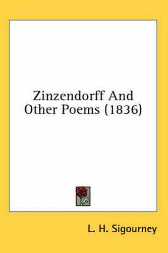 Cover image for Zinzendorff and Other Poems (1836)