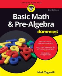 Cover image for Basic Math & Pre-Algebra For Dummies 2e