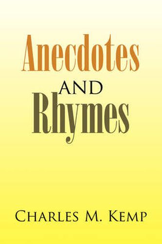 Cover image for Anecdotes and Rhymes