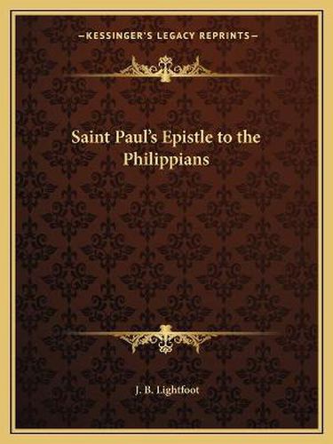 Saint Paul's Epistle to the Philippians