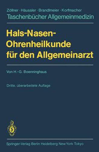 Cover image for Hals-Nasen-Ohrenheilkunde Fur Den Allgemeinarzt