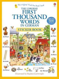 Cover image for First Thousand Words in German Sticker Book