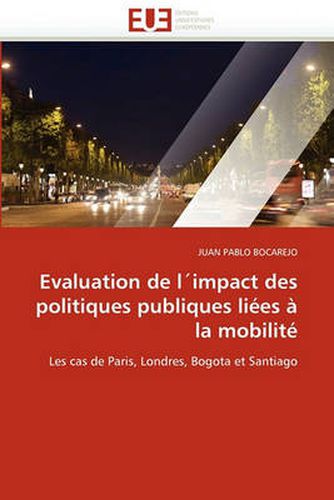 Cover image for Evaluation de L'Impact Des Politiques Publiques Li Es La Mobilit