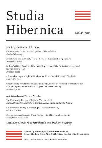 Cover image for Studia Hibernica Vol. 45