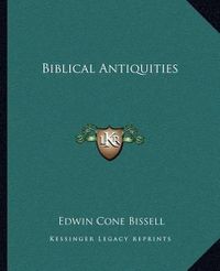 Cover image for Biblical Antiquities