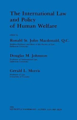 Cover image for International Law and Policy of Human Welfare