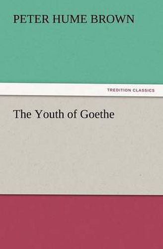 Cover image for The Youth of Goethe