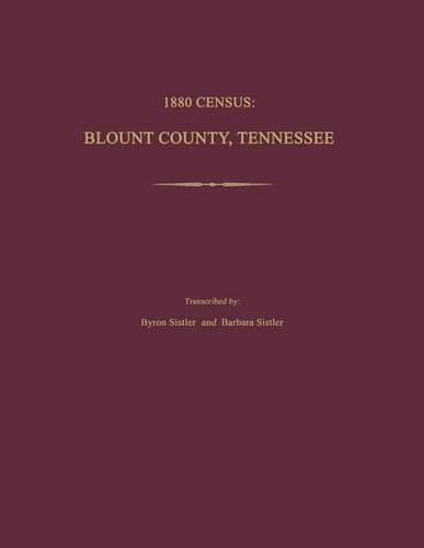 Cover image for 1880 Census, Blount County, Tennessee