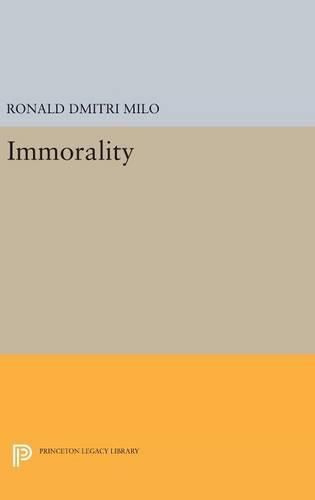 Cover image for Immorality