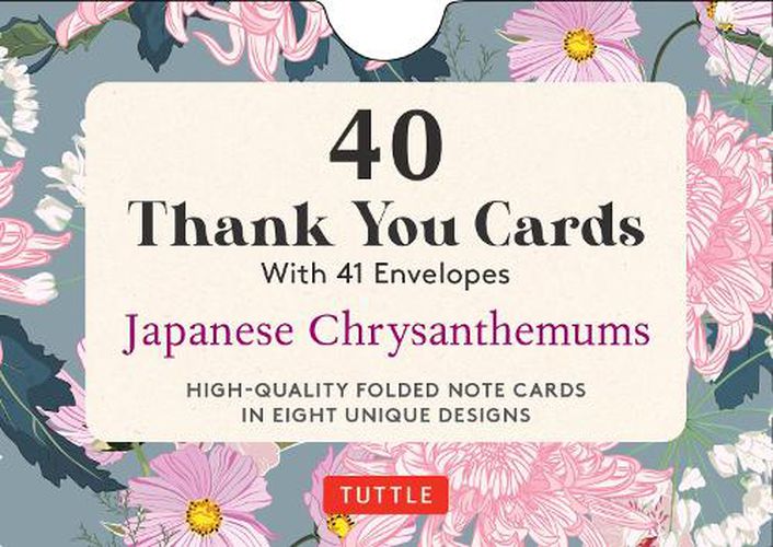 Cover image for Japanese Chrysanthemums, 40 Thank You Cards with Envelopes